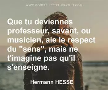 Citation de Hermann HESSE
