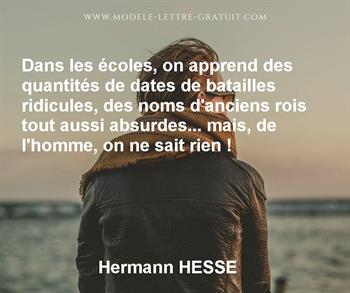 Citation de Hermann HESSE