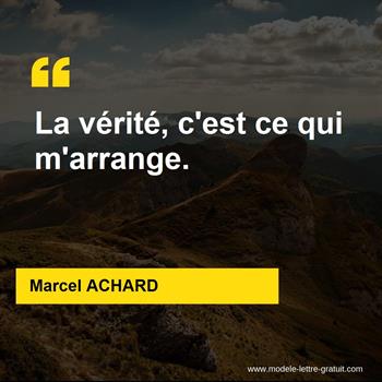 Citations Marcel ACHARD