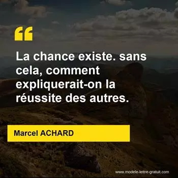 Citation Marcel ACHARD