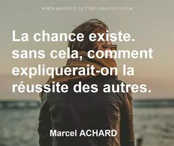 Citation de Marcel ACHARD