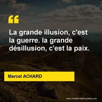 Citation Marcel ACHARD