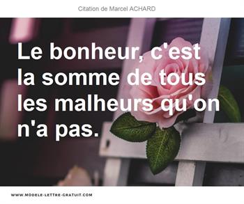 Citations Marcel ACHARD