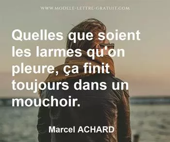 Citation de Marcel ACHARD