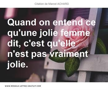 Citations Marcel ACHARD
