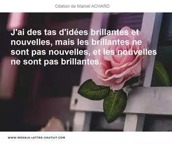 Citations Marcel ACHARD