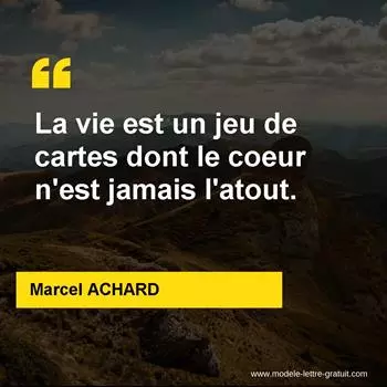 Citation Marcel ACHARD