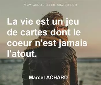 Citation de Marcel ACHARD
