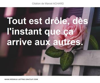 Citations Marcel ACHARD