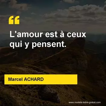 Citation Marcel ACHARD