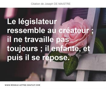 Citations Joseph DE MAISTRE