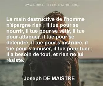 Citation de Joseph DE MAISTRE