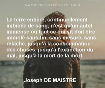 Citation de Joseph DE MAISTRE