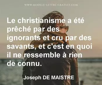 Citation de Joseph DE MAISTRE