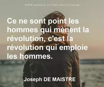 Citation de Joseph DE MAISTRE