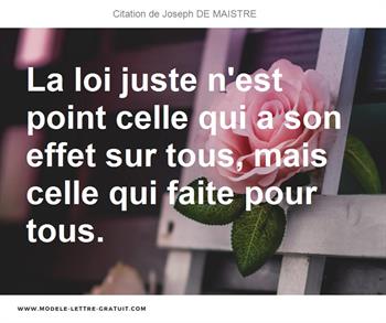 Citations Joseph DE MAISTRE