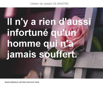 Citations Joseph DE MAISTRE