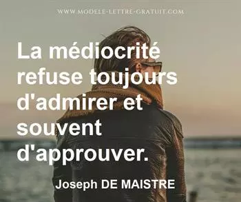 Citation de Joseph DE MAISTRE