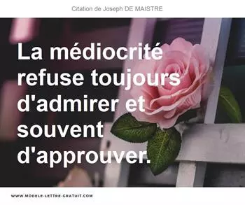 Citations Joseph DE MAISTRE