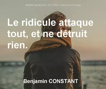 Citation de Benjamin CONSTANT