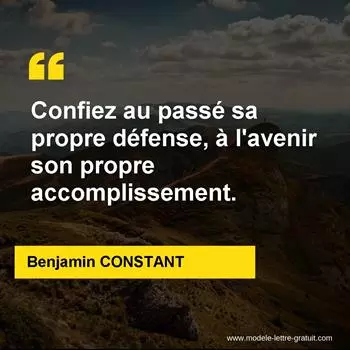 Citation Benjamin CONSTANT