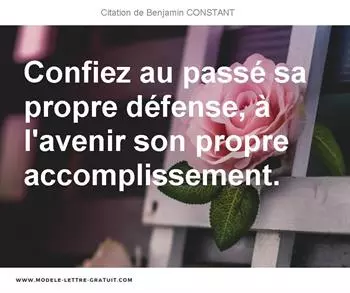 Citations Benjamin CONSTANT