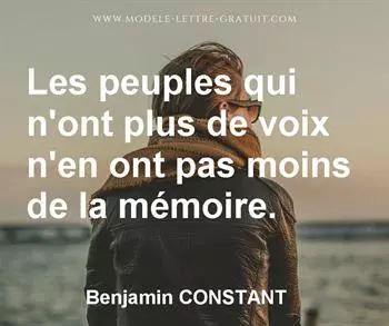 Citation de Benjamin CONSTANT
