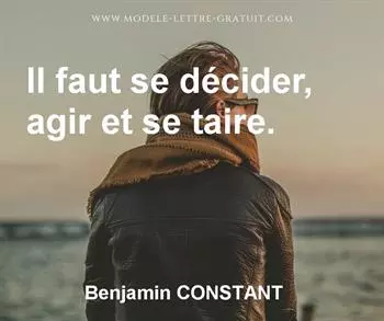 Citation de Benjamin CONSTANT