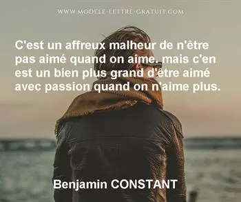 Citation de Benjamin CONSTANT