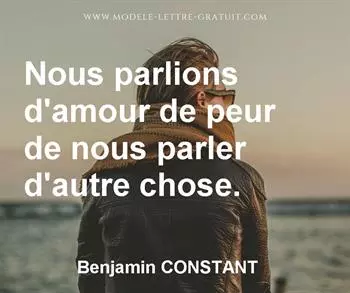 Citation de Benjamin CONSTANT
