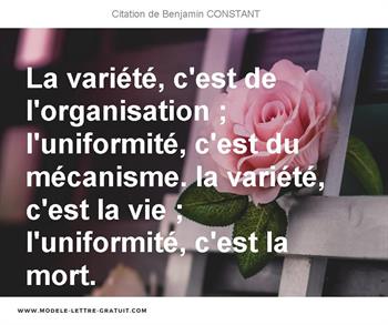 Citations Benjamin CONSTANT