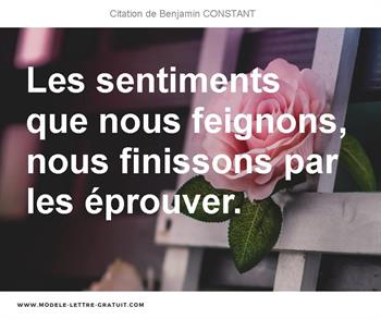 Citations Benjamin CONSTANT