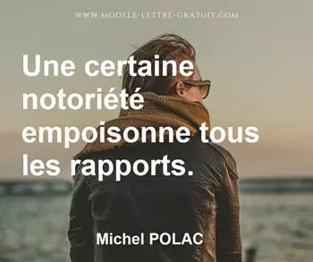 Citation de Michel POLAC