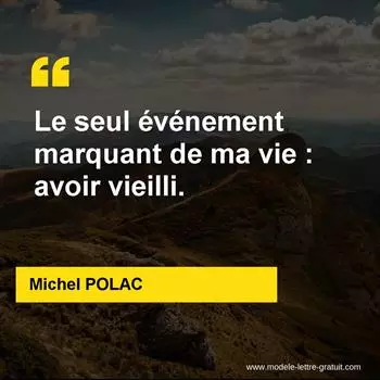 Citation Michel POLAC