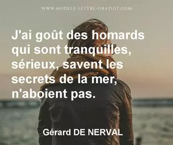 Citation de Gérard DE NERVAL