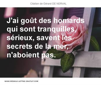 Citations Gérard DE NERVAL
