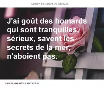 Citations Gérard DE NERVAL