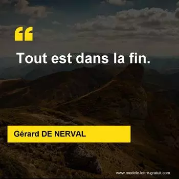 Citation Gérard DE NERVAL