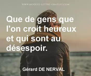 Citation de Gérard DE NERVAL