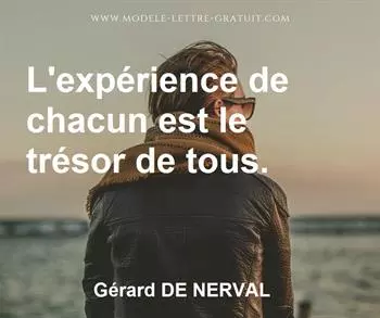 Citation de Gérard DE NERVAL