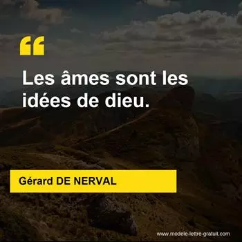 Citation Gérard DE NERVAL