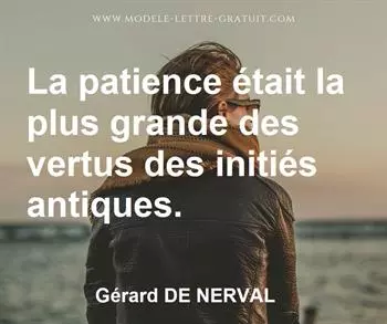 Citation de Gérard DE NERVAL