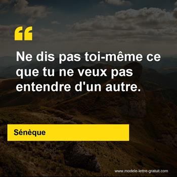 Citation de Sénèque