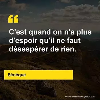 Citation Sénèque