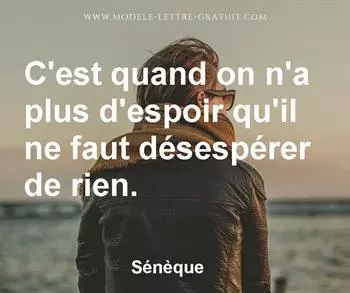 Citation de Sénèque