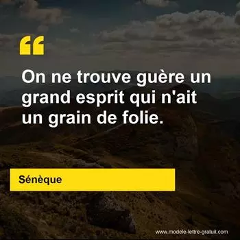 Citation Sénèque