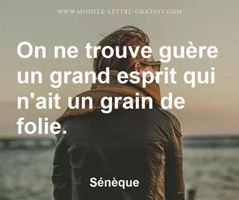 Citation de Sénèque