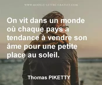 Citation de Thomas PIKETTY