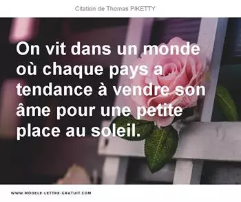 Citations Thomas PIKETTY