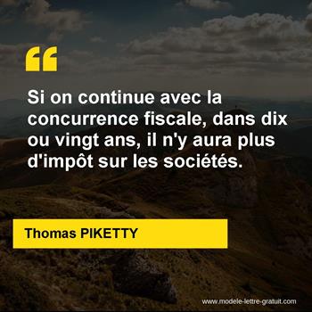 Citation de Thomas PIKETTY